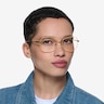 Maude Yellow Gold MetalEyeglass Frames for Women from EyeBuyDirect