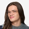 Shiloh Shiny Silver MetalEyeglass Frames for Men from EyeBuyDirect