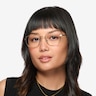 Shiloh Shiny Gold MétalMontures de lunettes de vue pour Femmes d'EyeBuyDirect