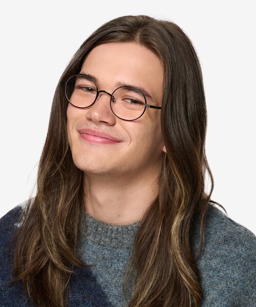 Merrill Black MetalEyeglass Frames for Men from EyeBuyDirect