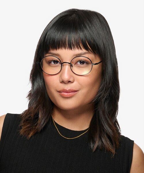 Merrill Black MetalEyeglass Frames for Women from EyeBuyDirect