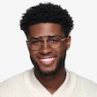 Art Tortoise Gold MetalEyeglass Frames for Men from EyeBuyDirect
