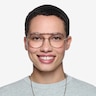 Art Tortoise Gold MetalEyeglass Frames for Women from EyeBuyDirect