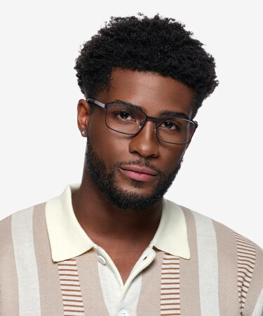 Matte Navy Zayn -  Metal Eyeglasses