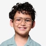 Buzz Shiny Silver Green MetalEyeglass Frames for Men from EyeBuyDirect