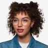 Mastery Gold Brown MetalEyeglass Frames for Women from EyeBuyDirect