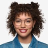 Mastery Black Silver MetalEyeglass Frames for Women from EyeBuyDirect