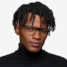 Rev Matte Black Aluminium-alloyEyeglass Frames for Men from EyeBuyDirect