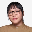 Rev Matte Black Aluminium AlloyEyeglass Frames for Women from EyeBuyDirect