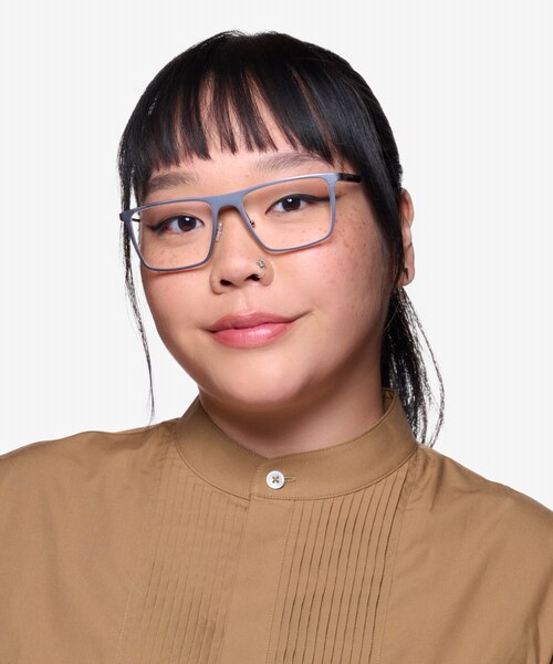 Rev Matte Gunmetal Aluminium-alloyEyeglass Frames for Women from EyeBuyDirect