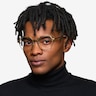 Turbo Matte Gold Aluminium-alloyEyeglass Frames for Men from EyeBuyDirect