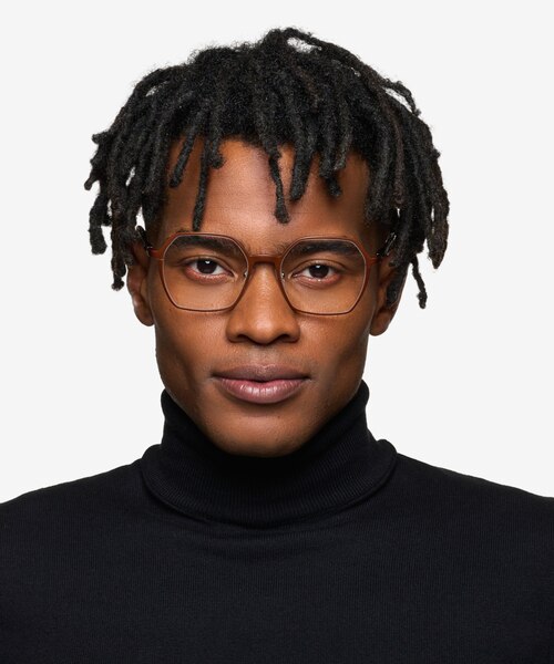 Turbo Matte Brown Aluminium-alloyEyeglass Frames for Men from EyeBuyDirect