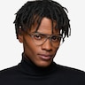 Torque Matte Silver Aluminium-alloyEyeglass Frames for Men from EyeBuyDirect