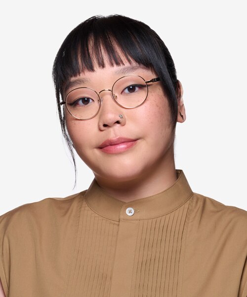 Turn Gold Carbon-fiberEyeglass Frames for Women from EyeBuyDirect