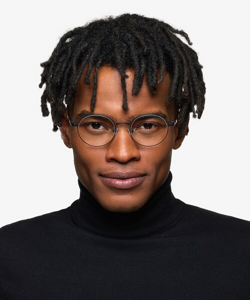 Turn Matte Black Carbon-fiberEyeglass Frames for Men from EyeBuyDirect