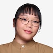 Turn Matte Black MetalEyeglass Frames for Women from EyeBuyDirect