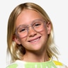 Wondrous Shiny Silver Blue MetalEyeglass Frames for Women from EyeBuyDirect