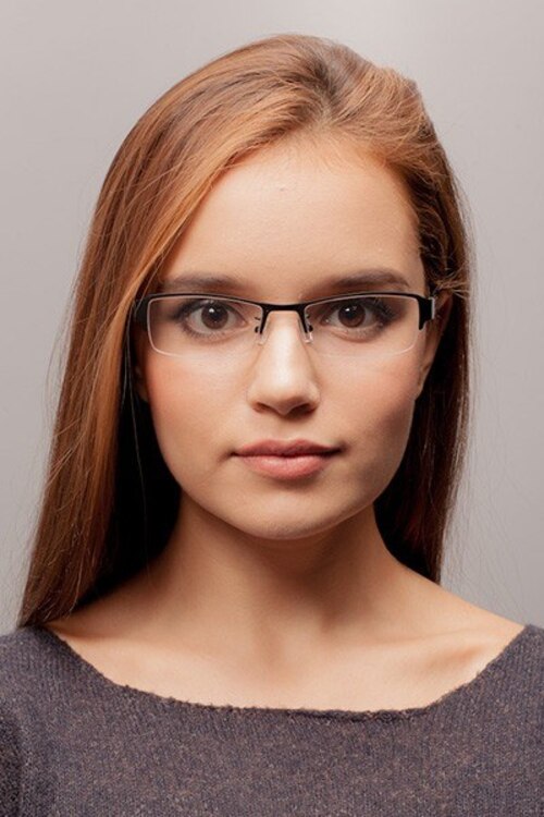 Ayaan Black MetalEyeglass Frames for Women from EyeBuyDirect