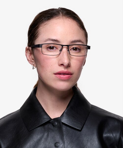 Bennett Gunmetal MétalMontures de lunettes de vue pour Femmes d'EyeBuyDirect