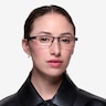 Bennett Gunmetal MétalMontures de lunettes de vue pour Femmes d'EyeBuyDirect