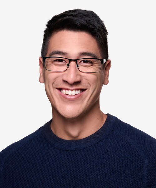 Blaise Black MetalEyeglass Frames for Men from EyeBuyDirect