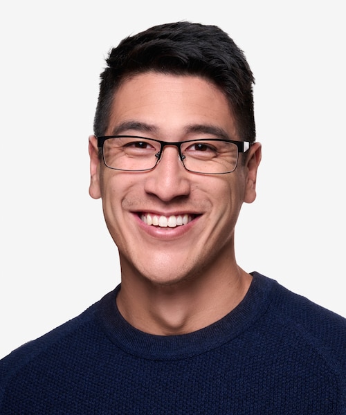 Blaise Black MetalEyeglass Frames for Men from EyeBuyDirect