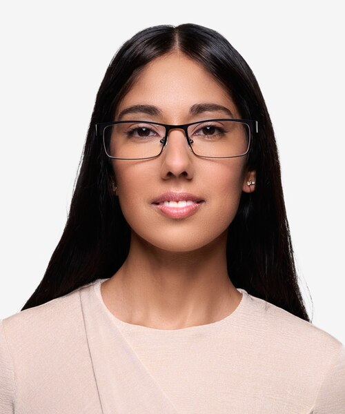 Blaise Black MetalEyeglass Frames for Women from EyeBuyDirect