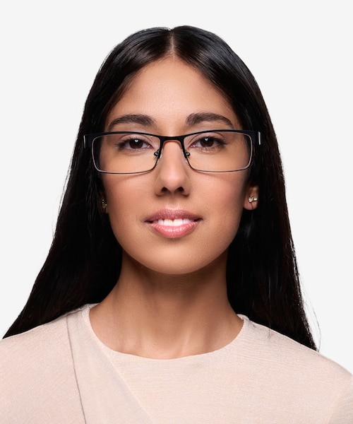Blaise Black MetalEyeglass Frames for Women from EyeBuyDirect