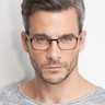 Dublin Coffee MetalEyeglass Frames for Men from EyeBuyDirect