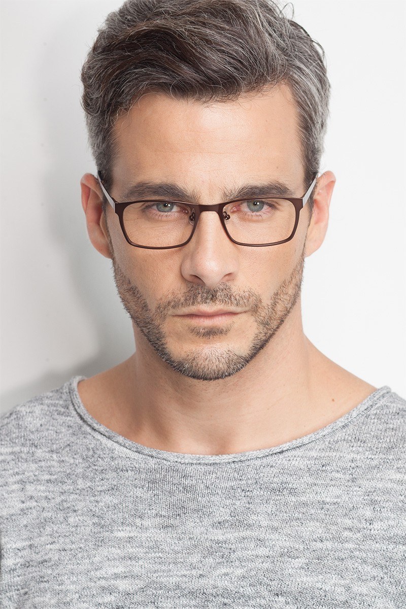 Dublin Rectangle Coffee Glasses for Men Eyebuydirect