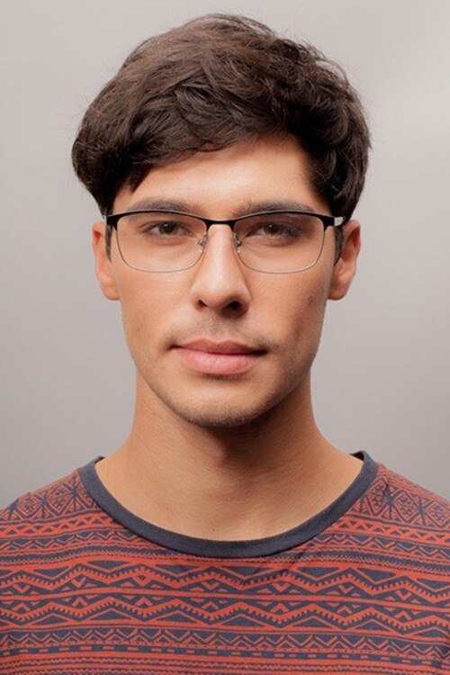 Ashlyn Black MetalEyeglass Frames for Men from EyeBuyDirect