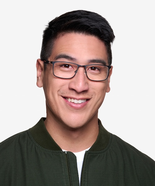 Clinton Black MetalEyeglass Frames for Men from EyeBuyDirect