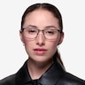 Clinton Black MétalMontures de lunettes de vue pour Femmes d'EyeBuyDirect