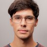 Clinton Gunmetal & Black MetalEyeglass Frames for Men from EyeBuyDirect