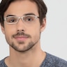 Johanna Gunmetal MetalEyeglass Frames for Men from EyeBuyDirect