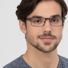 Elliot Black MetalEyeglass Frames for Men from EyeBuyDirect