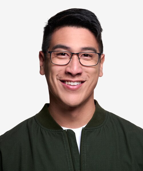 Clinton Gunmetal MetalEyeglass Frames for Men from EyeBuyDirect