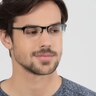 Farley Black MetalEyeglass Frames for Men from EyeBuyDirect