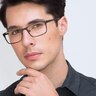 Dublin Matte Black MétalMontures de lunettes de vue pour Hommes d'EyeBuyDirect