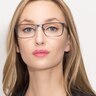 Dublin Matte Black MétalMontures de lunettes de vue pour Femmes d'EyeBuyDirect