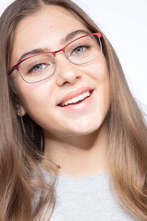 Red Ashlyn -  Metal Eyeglasses