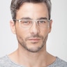 Cristian Silver MetalEyeglass Frames for Men from EyeBuyDirect