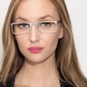 Cristian Silver MetalEyeglass Frames for Women from EyeBuyDirect