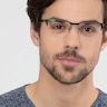 Time Green MetalEyeglass Frames for Men from EyeBuyDirect