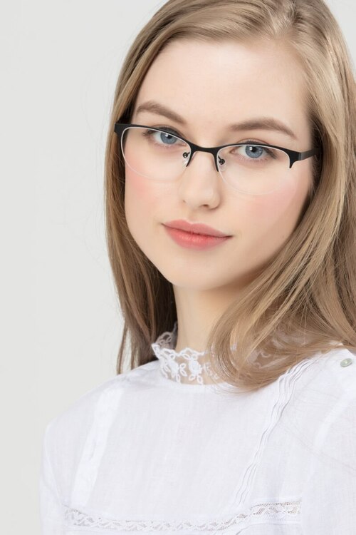 Melody Black MetalEyeglass Frames for Women from EyeBuyDirect