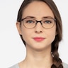 Deco Black Red MetalEyeglass Frames for Women from EyeBuyDirect