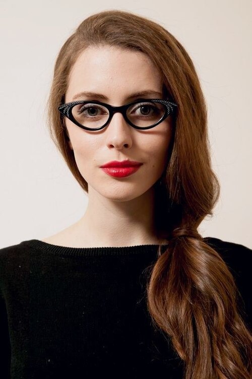 Rock! Deborah Noir AcétateMontures de lunettes de vue pour Femmes d'EyeBuyDirect