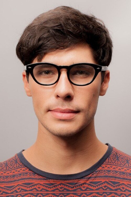 ROCK! Clark Noir AcétateMontures de lunettes de vue pour Hommes d'EyeBuyDirect