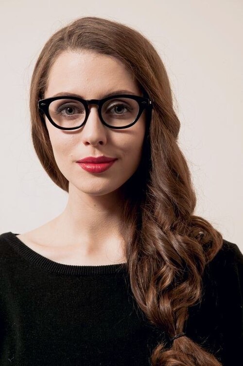 ROCK! Clark Noir AcétateMontures de lunettes de vue pour Femmes d'EyeBuyDirect