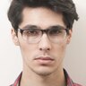 Garden Grey & Clear PlasticEyeglass Frames for Men from EyeBuyDirect